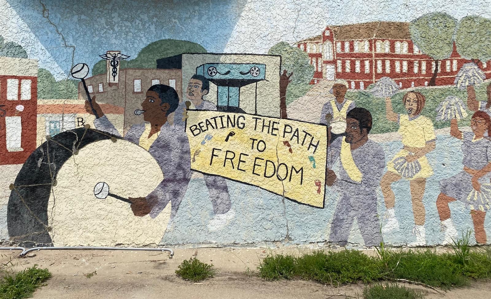 24th and Wirt Mural on Side of Building 